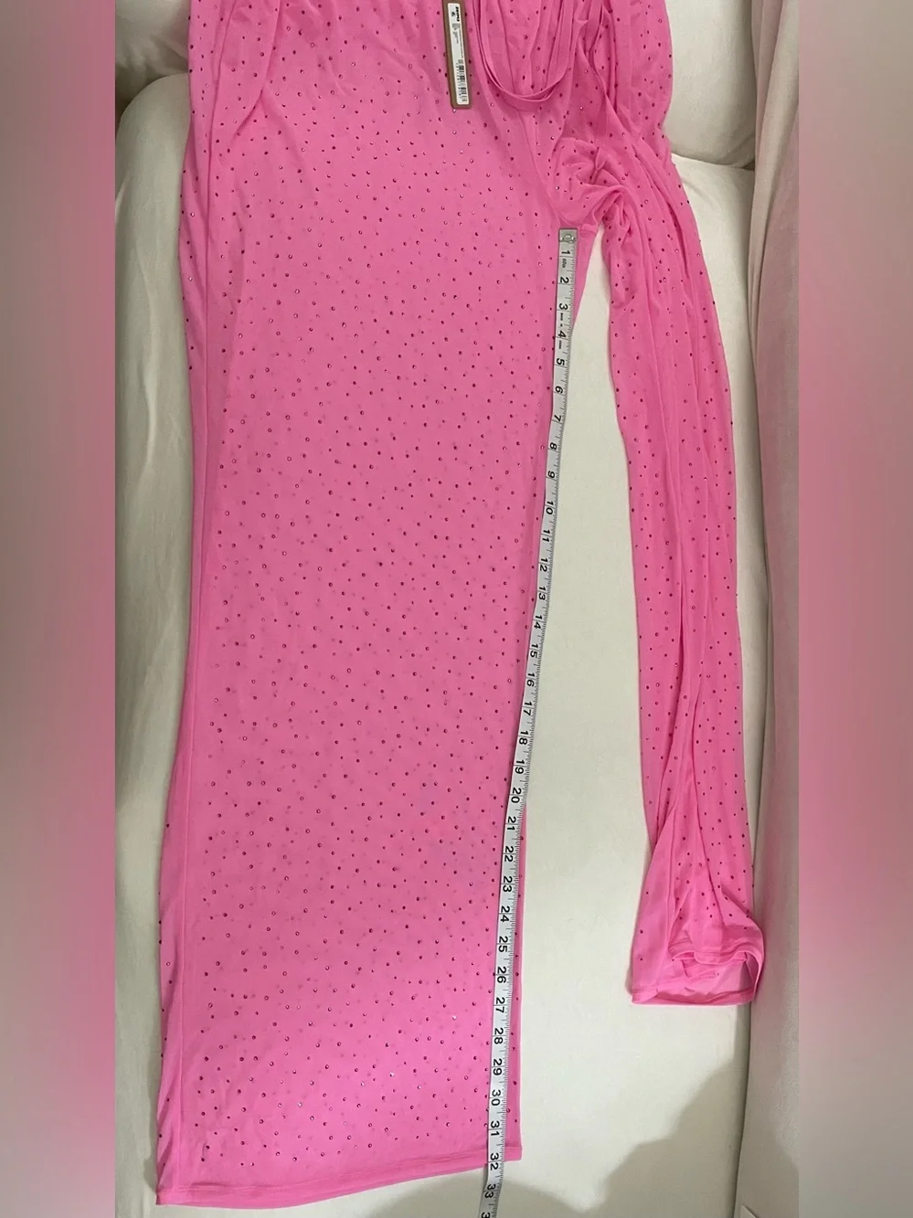 Skims NWT Mesh Rhinestone Swim Cover Up Pants Taffy Pink Size 3X